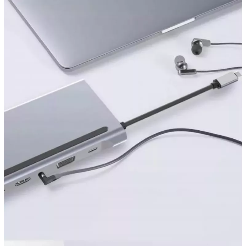 ZENWIRE USB-C Hub Adapter 12-in-1 Docking Station 2x HDMI 4K Ethernet RJ45 USB 3.0 BYL-2211
