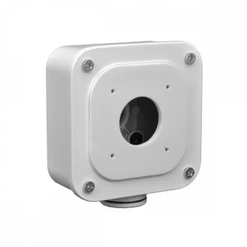 BCS BASIC BCS-B-STIP/BTIP(2.0) Savienojuma kārba kupola un ložu kamerām, balta, alumīnija sakausējums, IP66, 130 mm diametrs