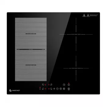 AMZCHEF CE-FS-I72S-FFDD07 4-Zonu Indukcijas Plīts 7200W Melna Iebūvējamā