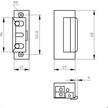 ELEKTRA-PLUS R4-12.11 Elektriskais fiksators 12V DC samazināta strāva