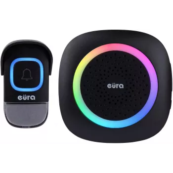 EURA WDP-46A3 Bezvadu durvju zvana komplekts Melns