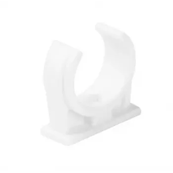STASIŃSKI SP. Z O.O. Semi-Open Electrical Conduit Clamp White U-16 (Pack of 100 pcs)