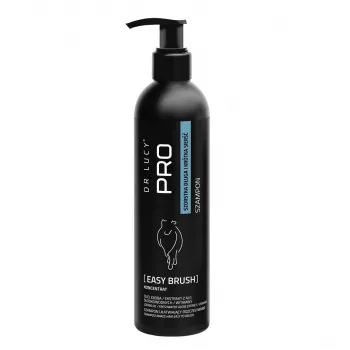 DR LUCY PRO EASY BRUSH 250 ml - Šampūns suņiem ar garu, rupju apmatojumu, kas atvieglo ķemmēšanu