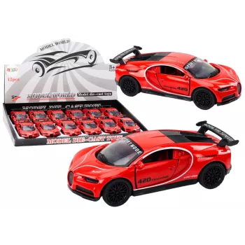 LEAN TOYS Car Sports Car 1:32 Friction Drive Red