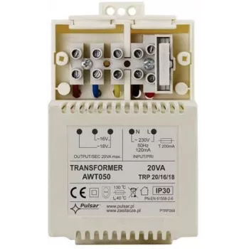 Pulsar AWT050 TRP Toroidālais Sprieguma Transformators 20VA 16V/18V