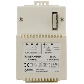 Pulsar AWT050 TRP Toroidālais Sprieguma Transformators 20VA 16V/18V