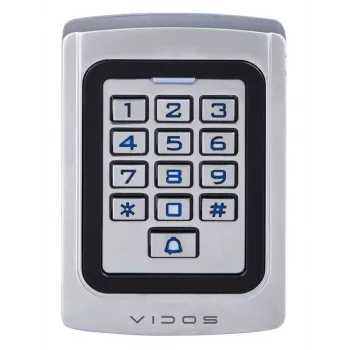 VIDOS kombinācijas slēdzene ar ZS41 lasītāju - autonomā piekļuves kontrole, PIN un karte, IP65
