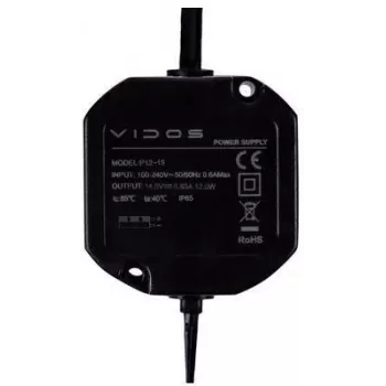 VIDOS P12/15 Barošanas bloks 12V 1.5A DIN sliedei