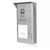 VIDOS DUO S1102A 2-Family Video Door Station, Stainless Steel, Full HD, 2-Wire, Black