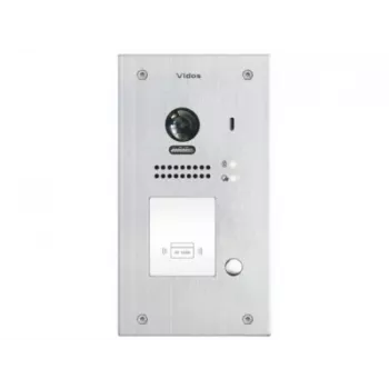 VIDOS DUO S1201A 2-vadu video durvju stacija ar RFID, Full HD 1080p, sudraba/tumši pelēka