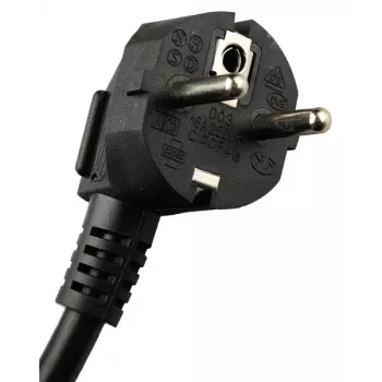 GETFORT LGF-06-Z 19-inch 1U 6-Outlet Schuko Power Distribution Unit (PDU) - 1.8m Cable, 16A, 230V, Black