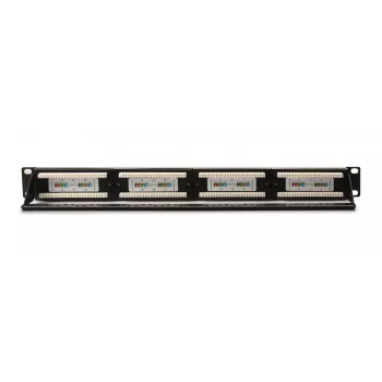 GETFORT PGF-5EUTP24-B4 Cat.5e UTP 24-Port Patch Panel 1U 19 inch Rackmount Black