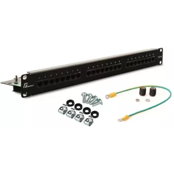 GETFORT PGF-5EUTP24-B5 Cat.5e UTP 24-Port Patch Panel 1U 19-inch Black