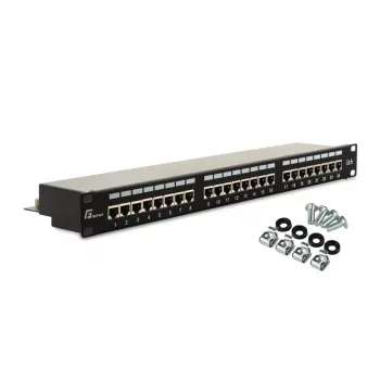 GETFORT PGF-5EFTP24-B6 Patch Panel FTP Cat.5e 24 Port 1U Black