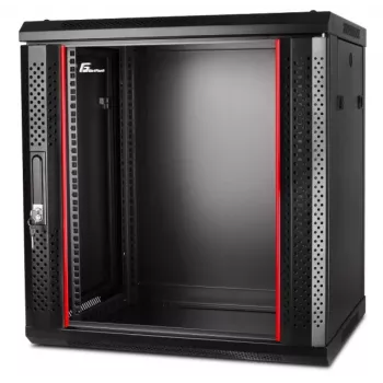 GETFORT CALI 12U 600x600 Wall-Mount Rack Cabinet 19-inch Black