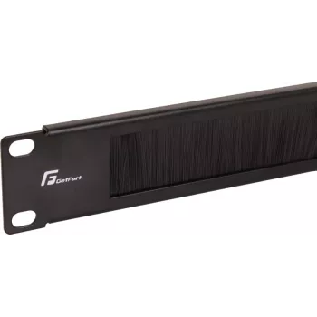 Getfort GF-Brush-RB 1U 19 inch Sukas Panelis Rack Skapjiem - Melns