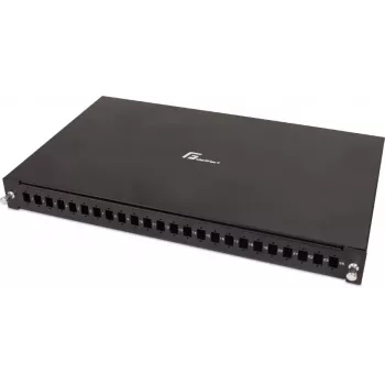 GETFORT GF-FO02-SX 24-Port SC Simplex Fiber Optic Patch Panel 1U 19 inch Rack Mount with Sliding Rails