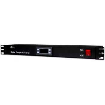 Getfort GF-TR 1U Rack Thermostat, Digital, 19-inch, Black