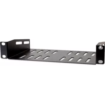 Getfort HGF-30H-WB 10-Inch 1U Fixed Shelf for Rack Cabinet, Black, 150mm Depth, 10kg Load Capacity