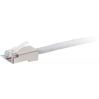 GETFORT RJ45 Cat.6 Shielded Pass-Through Connector 8P8C 100-Pack Transparent