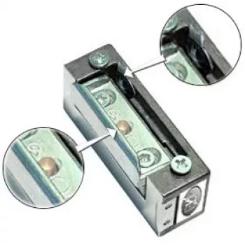 ELEKTRA-PLUS R4-12.40 elektriskā durvju atslēga ar atmiņu un bloķēšanu, simetriska, Fail-Secure, 10-24V AC/DC, 3000N turēšanas spēks