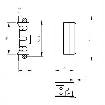 ELEKTRA-PLUS R4-24.20 Elektriskais slēdzis ar bloķēšanas funkciju 24V DC 3000N