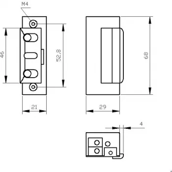 ELEKTRA-PLUS R4-24.10 Symmetrical Electromagnetic Door Holder 24V 3000N