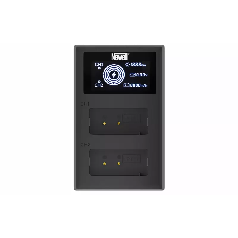Newell Dual-Channel FDL-USB-C Lādētājs Canon LP-E17 Akumulatoriem