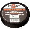 REPERO 734 Auduma elektroizolācijas lente, kokvilna, melna, 19mm x 25m