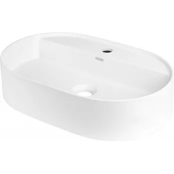 DEANTE Granite Countertop Washbasin with Faucet Island - Oval - Black Matte
