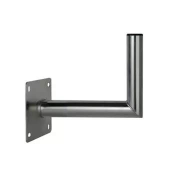 CORAB USL-48/250AL Alumīnija leņķa sienas kronšteins 48mm stabam, 250mm atstatums, sudrabs