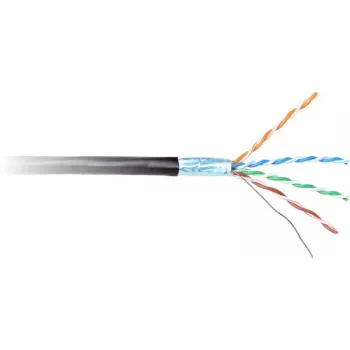 GETFORT Cat.6 F/UTP Outdoor UV Resistant Dry Core Network Cable 305m (1000ft) Black