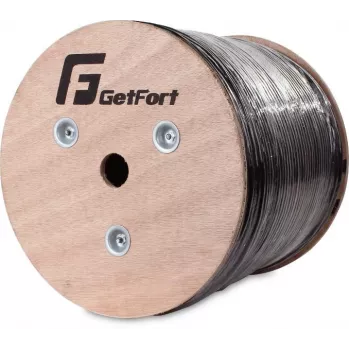 GETFORT CAT.6 F/UTP Outdoor UV-Resistant Dry Core Network Cable 500m Black