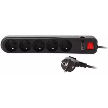 Getfort 5A Surge Protector Power Strip 1.5m Black