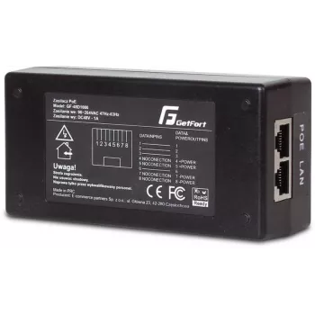 GETFORT GF-48-60W-G Gigabit PoE Adapter Power Supply