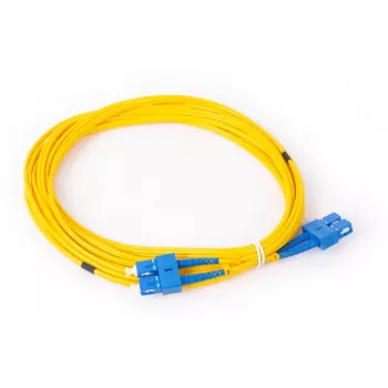 GETFORT GF-SUSUD5 Single-Mode SC/UPC to SC/UPC Duplex Fiber Optic Patch Cable 5m Yellow