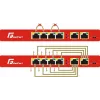 GETFORT GF-106-4PG-S-65 5-Port Gigabit PoE+ Switch (4 PoE+ Porti, 65W, 1 SFP) Desktop/Sienas Montāža