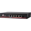 GETFORT GF-106-4PG-S-65 5-Port Gigabit PoE+ Switch (4 PoE+ Porti, 65W, 1 SFP) Desktop/Sienas Montāža
