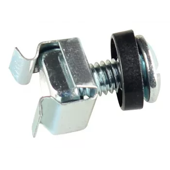 GETFORT Rack Mounting Kit 100 Pieces - M6 Skrūves, Cage Uzgriežņi, Paplāksnes - Melns