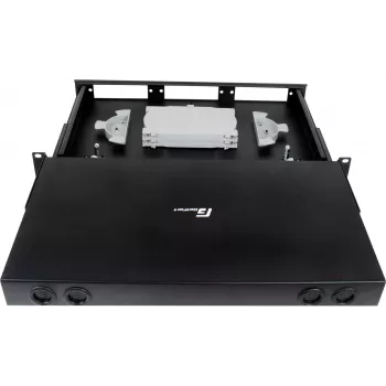 GETFORT GF-FO-MOD 1U 19-inch Rack Mount Fiber Optic Patch Panel, 3 Module Slots, Black