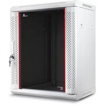 GETFORT 19 inch Wall Mount Rack Cabinet 12U 600x600mm Grey (RAL 7035) - WGF12-66EH-WGG