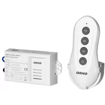 ORNO OR-GB-447 Bezvadu gaismas kontrolleris 1-kanāla RF tālvadības komplekts 433.92 MHz 1000W
