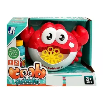 LEAN TOYS Bubble Making Machine Blower Solution Bubbles Maker Automatic Machine Crab Red