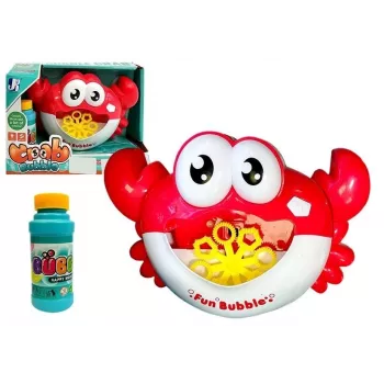 LEAN TOYS Bubble Making Machine Blower Solution Bubbles Maker Automatic Machine Crab Red