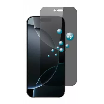 SCREENOR Rūdīta stikla privātuma ekrāna aizsargs Apple iPhone 17 Air (1 iepakojumā) - 360° privātuma filtrs, 9H cietība, oleofobs pārklājums, 2.5D noapaļotas malas, bezburbuļu uzstādīšana