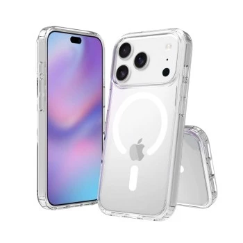 SCREENOR Bumper Case Apple iPhone 17 Pro, MagSafe saderīgs, caurspīdīgs