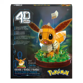 SPINMASTER 4D Build - Pokémon Eevee 3D Puzles Modelis (83 gabali)