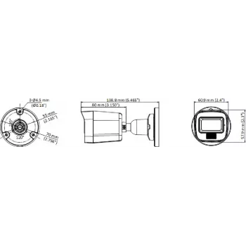 Hikvision DS-2CE16K0T-LPFS 3K 4-in-1 Bullet Camera ar 2.8mm objektīvu un baltu gaismu