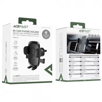 Acefast D56 Car Holder, 4.7inch - 6.9inch Black