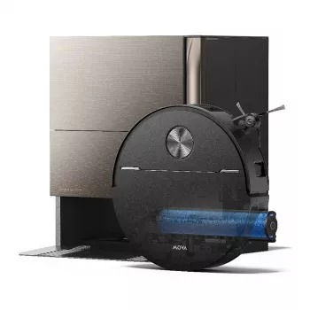 Mova Z70 Ultra Roller Complete Robot Vacuum un Mops ar Tīrīšanas Staciju, Melns